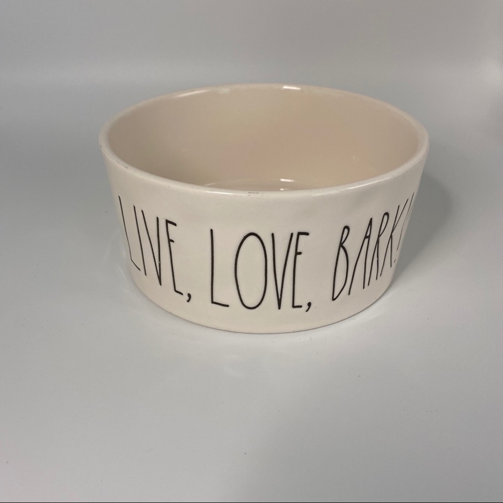 Rae Dunn Live Love Bark Dog Bowl